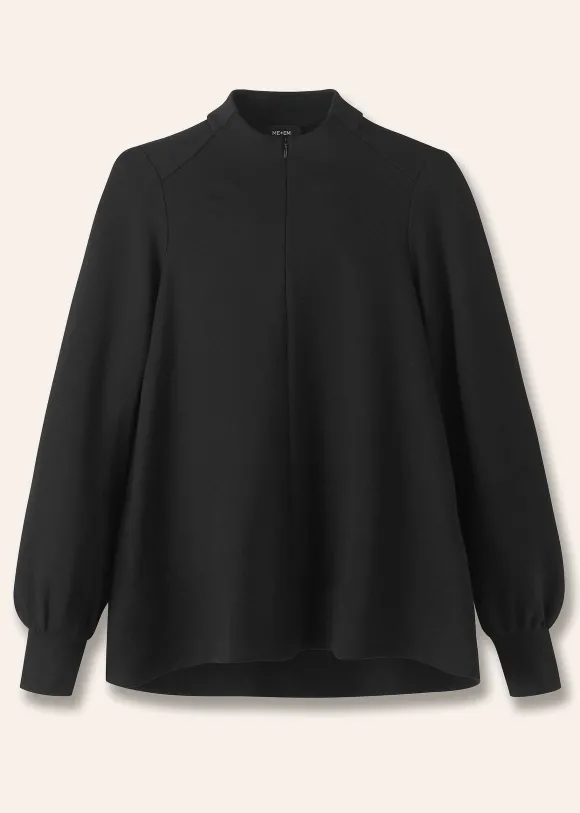 Travel Tailoring Balloon Sleeve Swing Top