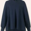 Travel Tailoring Balloon Sleeve Swing Top