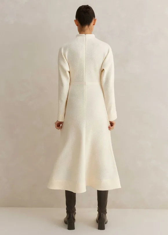 Travel Tailoring Batwing Sleeve Midi Dress