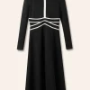 Travel Tailoring Contrast Detail Maxi Dress