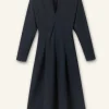 Travel Tailoring Fit And Flare Midi Dress