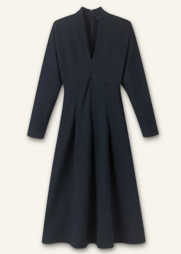 Travel Tailoring Fit And Flare Midi Dress