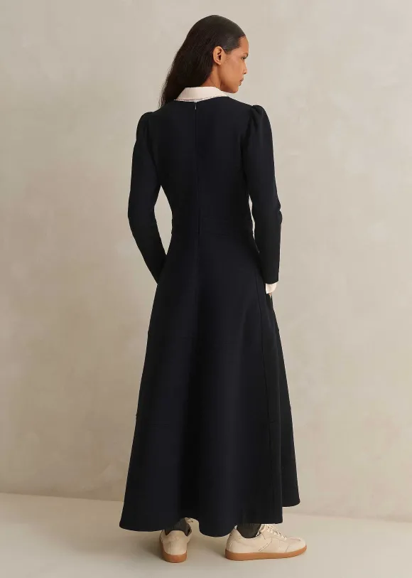 Travel Tailoring Fit And Flare Maxi Dress
