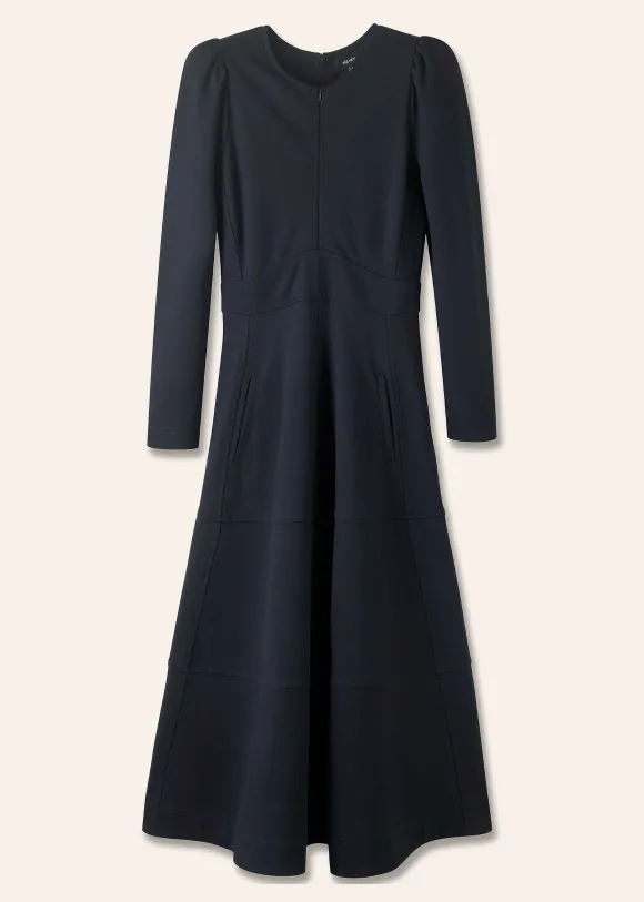 Travel Tailoring Fit And Flare Maxi Dress