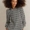 Travel Tailoring Graphic Jacquard Swing Top