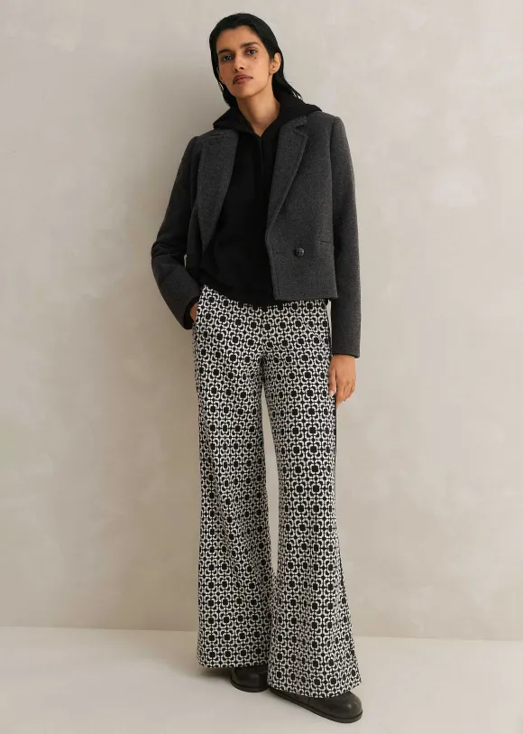 Travel Tailoring Graphic Jacquard Trouser