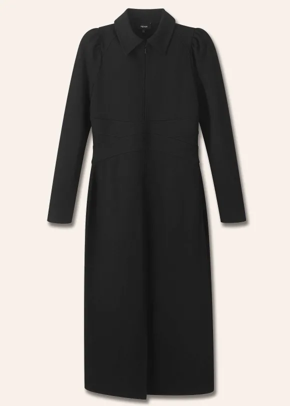 Travel Tailoring Midi Shirt Dress