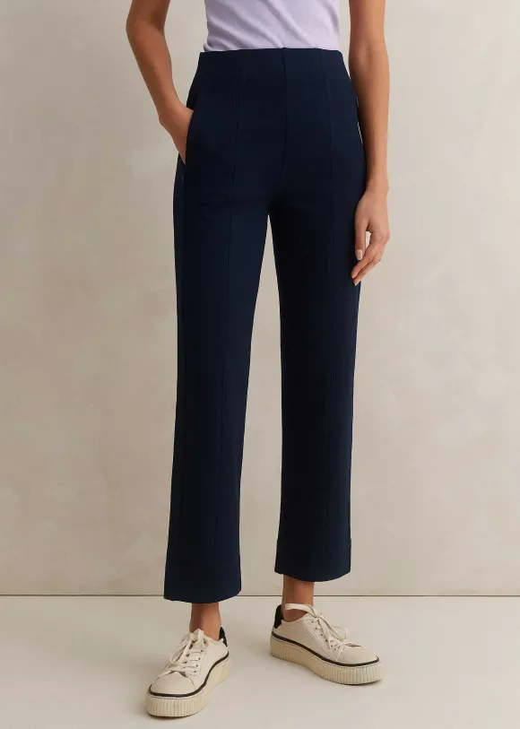Travel Tailoring Pull On Slim Crop Trouser