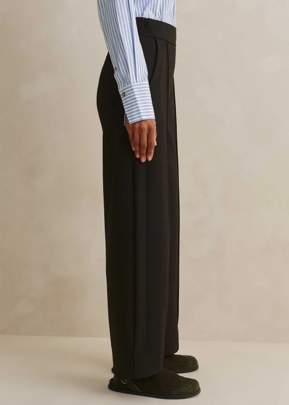 Travel Tailoring Turn-Up Straight Leg Trouser