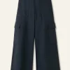 Travel Tailoring Wide-Leg Cargo Trouser