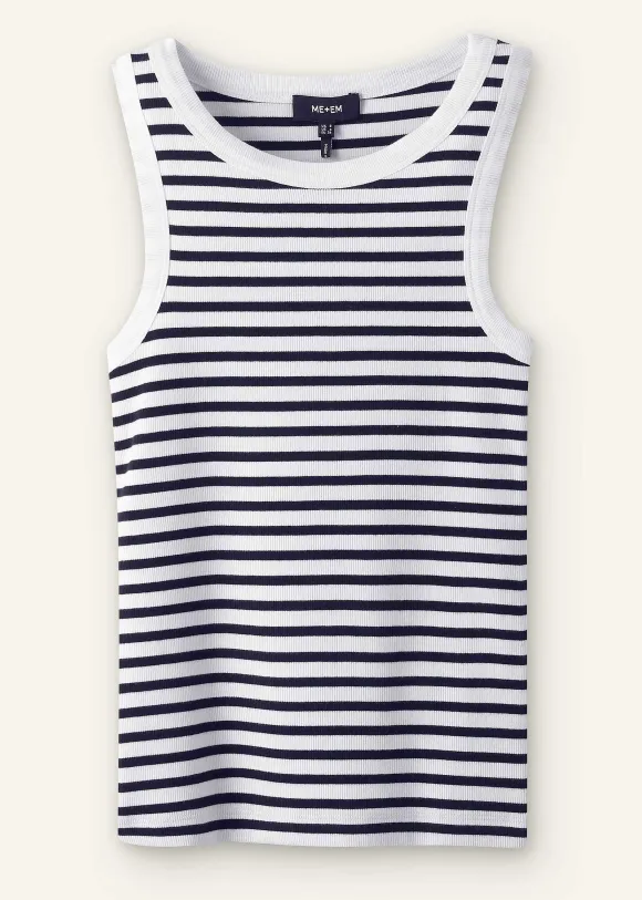 Ultimate Crew Neck Stripe Vest