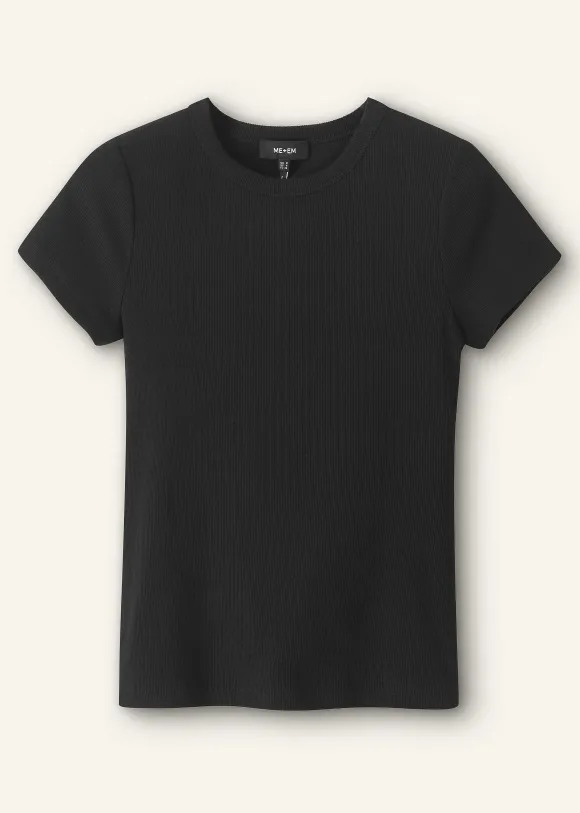 Ultimate Fitted Rib Crew Neck Tee