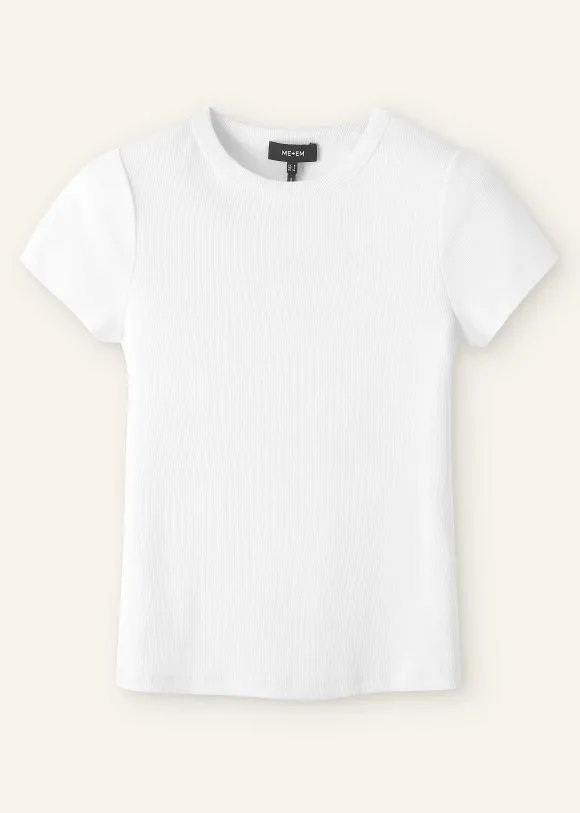 Ultimate Fitted Rib Crew Neck Tee