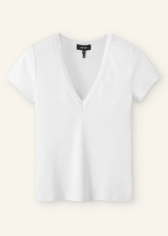 Ultimate Fitted Rib V-Neck Tee