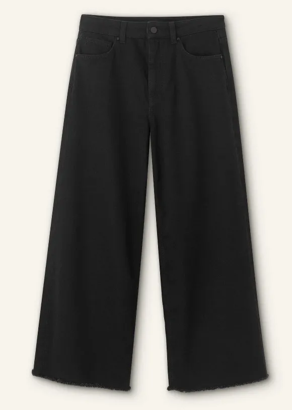 Wide-Leg Ankle-Length Jean