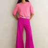 Wide-Leg Flare Trouser