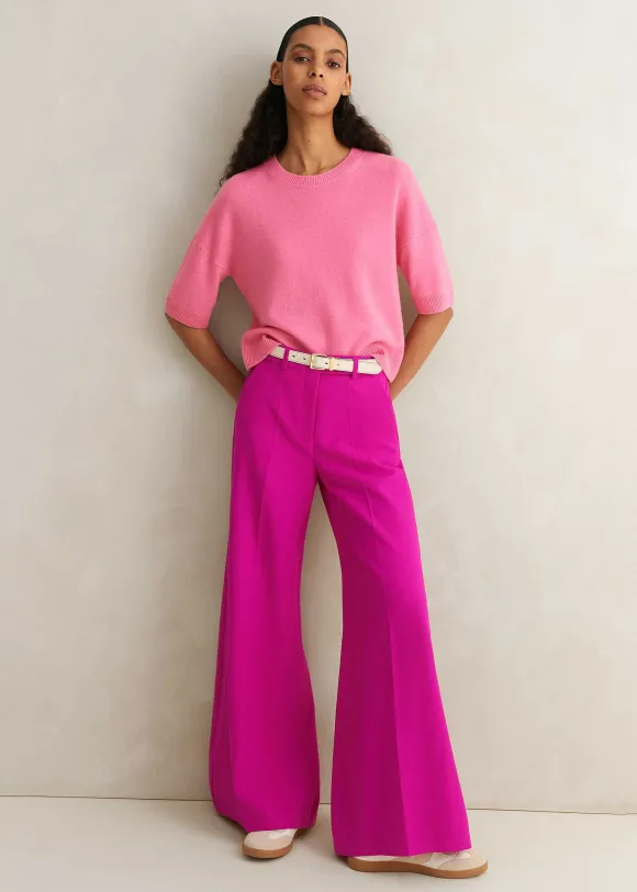 Wide-Leg Flare Trouser