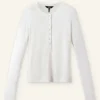 Wool Jersey Henley Top