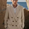 Wool-Blend Blazer Coat