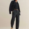 Zip Detail Crop Cargo Jogger